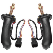2Pcs L + R 3 버튼 굴삭기 조이스틱 Assy 핸들 기어 대우 두산 DH DX150 215 225 300 370-9C
