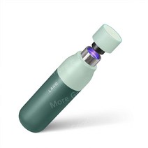 LARQ Bottle UV 소독 자동 세척 단열 스테인리스 텀블러 25온스, 500ml, 유칼립투스 그린