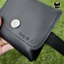 (주문제작) 이니셜 각인 골프힙색 벨트 여성 골프공 파우치 볼주머니 케이스 벨트형 미니백 커스텀 인쇄, (주문제작) 힙색벨트_블랙