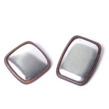 (반제품)원목정사각 사각브로치, 직사각