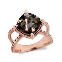 라디오사 18K 스모키쿼츠 여성반지 G18D-8589RM