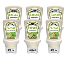 HEINZ Salsa Csar envase 하인즈 시저 소스 파마산 치즈 샐러드용 6개입 400ml 1팩