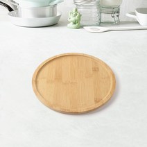 키친몰 대나무 원형 우드트레이(25cm) 원형쟁반, 상세 참조
