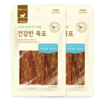 굿데이 반려견용 건강한 육포, 오리가슴살슬라이스 맛, 2개