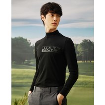 22SS [populet]블랙 로고프린트 긴팔티셔츠 WPTS2A261BK