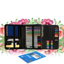 디자인용 소묘 연필 유성 색연필 수용성 연필 스케치북세트 74p