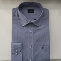 예작 예작 21F/W 블루 투톤하운드투스 일반핏 긴팔셔츠 YJ1FBR908BL