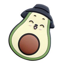 4- 귀여운 캐릭터 커플 그립홀더 그립톡 스마트톡 거치대 부착형 핑거톡 편리한 그립톡 분실파손방지 스마트톡, 블랙 아보카도, 귀여운 그립톡