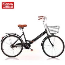 완조립 접이식자전거 20인치 22인치 24인치 7단, 6단, 블랙 솔리드 타이어 + 등받이