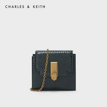 CHARLES & KEITH Oil Painting Girl CK6-10770508 Vintage Chain Cross Wallet