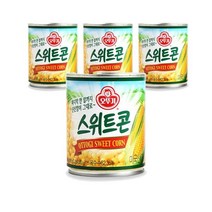 오뚜기 스위트콘 옥수수캔 콘샐러드 198g 1개 콘샌드위치 옥수수캔요리, 4개