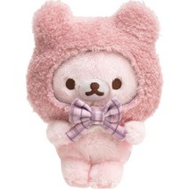 봉제 인형 일본 수입 동물인형 장식용 선엑스 리락쿠마 차이로이 코그마의 꽉 사쿠라노