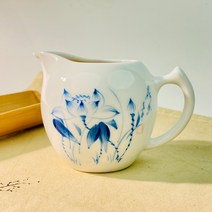 [핫템100]청화백자 연화문 손잡이 숙우 저그 공도배 200ml _ 60679EA, 쿠팡 본상품선택
