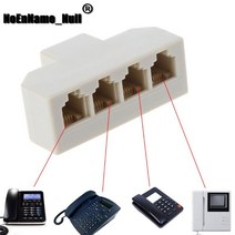인터넷분배기 랜선분배기 1PC RJ11 분배기 3 웨이 어댑터 1 M 4 F 6P4C 전화 잭, 01 기타