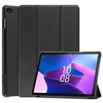 ebook리더기 이북 북 전자책 단말기 전자북레노버 탭 M10 3 세대 10.1 "케이스 TB328FU 커버 펀다 자동 슬립/웨이크 보호 삼중 마그네틱 스탠드 코크 카파, 01 Black, 01 M10 3rd Gen TB328FU