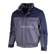 [세이프컴퍼니] 에이스 유니폼 겨울 작업복 ACE705 근무복 방한복 상의 회사 단체복 남자 노가다 겨울 방한 건설 현장 야상 점퍼 남여공용 캠핑 낚시 택배 배달 등산 실자수, L(100)