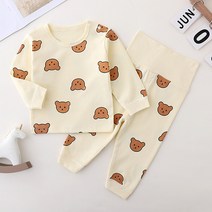 곰돌이배앓이방지 아동 실내복 세트