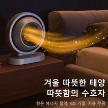 무시동히터 이동식 캠핑용 휴대용 전기 팬 히터 가정용 속도 열풍기 책상 에어 워머 라디에이터, [01] 미국, [03] 라이트 그레이