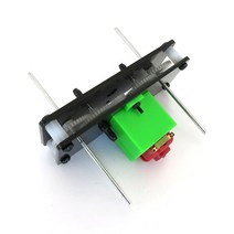 3V 1250RPM DIY 원격 제어 자동차 수정 감속 모터 더블 출력 샤프트 DIY 탱크 모터 기어 박스 가변 속도, 한개옵션0