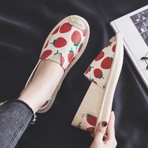 여름슬립온 펀칭 여자스니커즈 끈없는운동화 컴포트슈즈 발편한 여름 여성용 신발