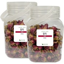 자연그대로를 담은 장미꽃 차 은은한향의 꽃차 장미꽃차100%, 130g(용기), 2개