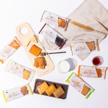 오븐에 구운 플랫 파운드 혼합 30개 / 7가지맛 개별포장 HACCP인증 빵 간식 식사대용, 03_플랫 파운드 아몬드 30개