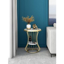 구석선반 본체받침대 북유럽 스타일 라이트 럭셔리 커피 신혼부부 틈새 원형사이드 1인용 블랙, Type 6