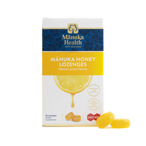 마누카헬스 뉴질랜드 마누카 허니 MGO 400+ 비타민 C 내추럴 레몬 로젠지, 15개입, 1개