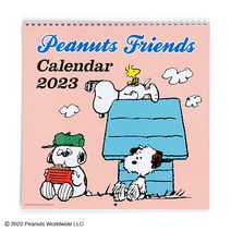 산리오 캘린더 2023년 벽걸이 스누피 Snoopy 3개월 월령 쓰기 공간 캐릭터 204544 SANRIO