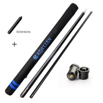 당구 큐대 포켓큐 당구채 큐 2022 PREOAIDR 킹 카본 섬유 풀 스틱 레인보우 팁 메이플 테크놀로지 샤프트 Uni-loc 조인트 큐 스포츠 엔터테인먼트 운동 강력한, 12.8mm, P3-블랙 C 및 E