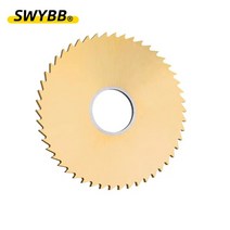 톱날 원형 밀링 절삭 공구 CNC 슬롯 가공 카바이드 HSS 티타늄 블랙 코팅 40mm 60mm 63mm 75mm 슬리팅 금속강, 181.100mm - 40mm - HSS TiN Coa