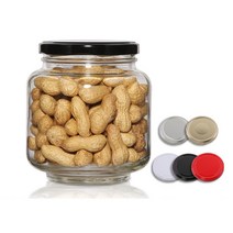 [철마개]유리병 고추장병 원형고추장1Kg(A)(89파이), 화이트, 1개