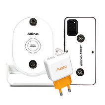 [ 3종 패키지 ] 알리노 오토바이 무선 충전 자석 케이스 + 무선 충전 자석 거치대 + 2구 USB 충전기 패키지