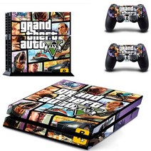 GTA5 GTA PS4 스티커 플레이 스테이션 4 스킨 데 커버 콘솔 컨트롤러 비닐, 다크 그레이