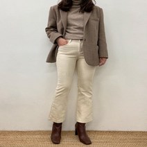 다잇템 [다잇템] 여자 코듀로이팬츠 슬림부츠컷 다크컬러 9부 바지