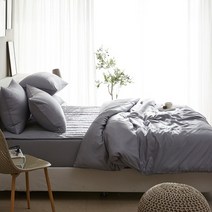 에스데코 MOC 모달 보들보들한 누빔이불커버풀세트K킹 차콜