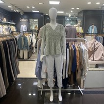 튜브 NC13 V넥 나염 스모킹 블라우스 TUBW216ZA