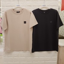 [에꼴리에] **50% 세일** 21년 여름신상품 선판매! **2가지 색상** 주니어 남아용 심플 단정한 스타일의 편안하고 시원하며 인기많은 4부 나침반 와펜 반팔티셔츠