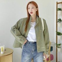 셔링 스트링 숏야상 자켓