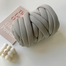 걸스코코 자이언트얀 미니백 가방만들기 DIY 망고실 가방 실 뜨개실, 500g, 연그레이