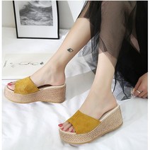 마켓A 데일리 스웨이드 통굽 슬리퍼