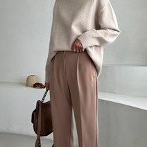 보니샵 / 2022 f/w 루즈핏 폴라 니트