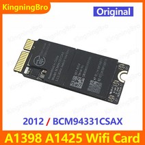 Macbook Pro Retina A1398 A1425 2012 년 초 2013 용 블루투스 Wifi 공항 카드 BCM94331CSAX