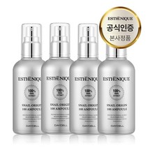 에스테니끄 풍부한 수분 탄력 영양공급 뮤신을 채워줄 달팽이 오리진 100 앰플 120ml, 4개