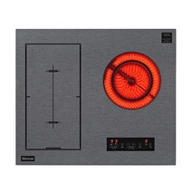 린나이 싱크프리 인덕션 2구 + 라디언트 1구 하이브리드 전기레인지 RBE-IRM300AB, 단일속성, 없음
