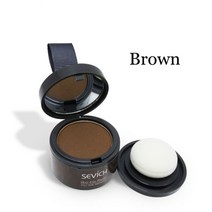 흑채 남자 바르는 염색약 여성 흑체 빗는 발모제 새치 커버 스틱 쿠션 흰머리 1pcs 핫 헤어 필링 섀도우 파우더 푹신한 얇은 트리밍 팡 라인 메이크업 헤어 컨실러 루트 업, 2-갈색
