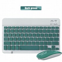 블루투스 키보드 IPad 용 iOS 안드로이드 윈도우 태블릿 무선 키보드 Xiaomi 화웨이 Teclado 블루투스 호환 및 마우스, 14 Dark green K M