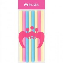 0 버블티빨대 12mm 혼합 DIY만들기 일회용 음료용빨대 집콕놀이