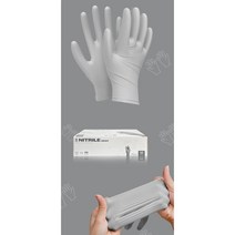 유명테크 니트릴장갑 그레이 [ 200매 대 중 소 ] [ 택 1 ], 대형200매, 대(L)