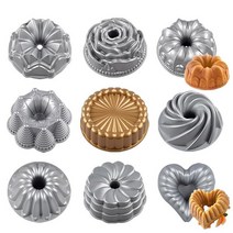 웨어 하트모양 케이크팬 번트팬 구겔호프 제빵, BK-020골든레이스